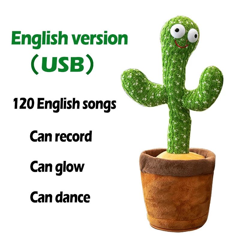 Dancing Cactus Toy Repeat Talking